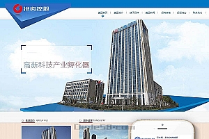 织梦金融投资控股类网站织梦模板(带手机端)