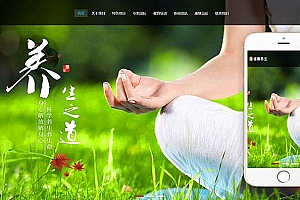 织梦响应式经络养生健康类网站织梦模板(自适应手机端)