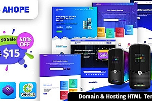 【主机模板附带WHMCS模板】Ahope v1.0