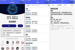 亲测_流量主系列_多功能起名查重工具微信小程序源码下载