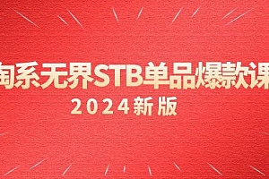 淘系 无界STB单品爆款课(2024)付费带动免费的核心逻辑,万相台无界关...