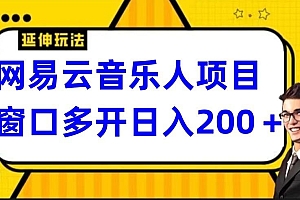 网易云挂机项目延伸玩法,电脑操作长期稳定,小白易上手