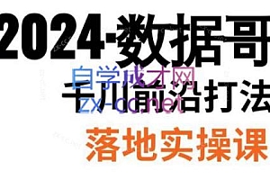 数据哥·2024年千川前沿打法落地实操课
