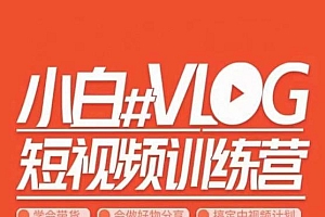 小呆说视--小白VLOG短视频训练营,学会带货、好物、直播、中视频