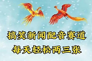 中视频爆火赛道一搞笑新闻配音赛道,每天轻松两三张【揭秘】