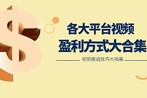 利用搬运二创在各大短视频平台获得收益,各大平台视频盈利方式大合集