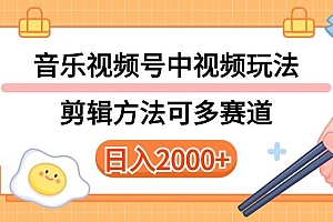 多种玩法音乐中视频和视频号玩法,讲解技术可多赛道。详细教程+附带素...
