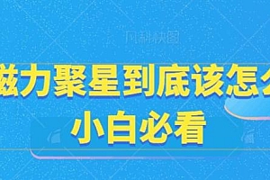 快手磁力聚星到底该怎么玩?小白必看