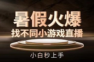 暑假火爆找不同小游戏直播间,小白秒上手【揭秘】