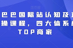 阿里巴巴国际站认知及直通车实操课程,四大体系成就TOP商家