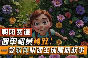 利用一款软件5分钟一条爆款睡筋故事,简单粗暴精致!小白月入2w+