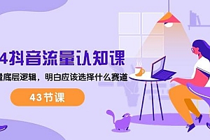2024抖音流量·认知课:掌握流量底层逻辑,明白应该选择什么赛道 (43节课