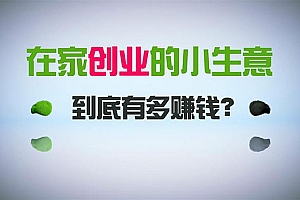 在家创业,日引300+创业粉,一年收入30万,闷声发财的小生意,比打工强