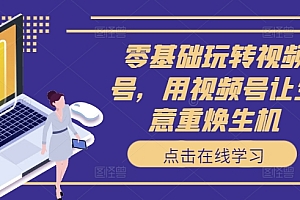 零基础玩转视频号,用视频号让生意重焕生机