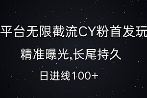 单平台无限截流创业粉首发玩法,精准曝光,长尾持久,日引流100+【揭秘】