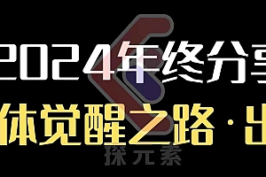 个人事业行动营,2024年终分享个体觉醒之路