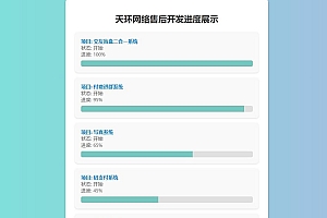 天环公益首发原创开发进度网站 带后台