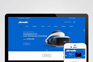 蓝色英文外贸网站pbootcms模板(自适应手机端)